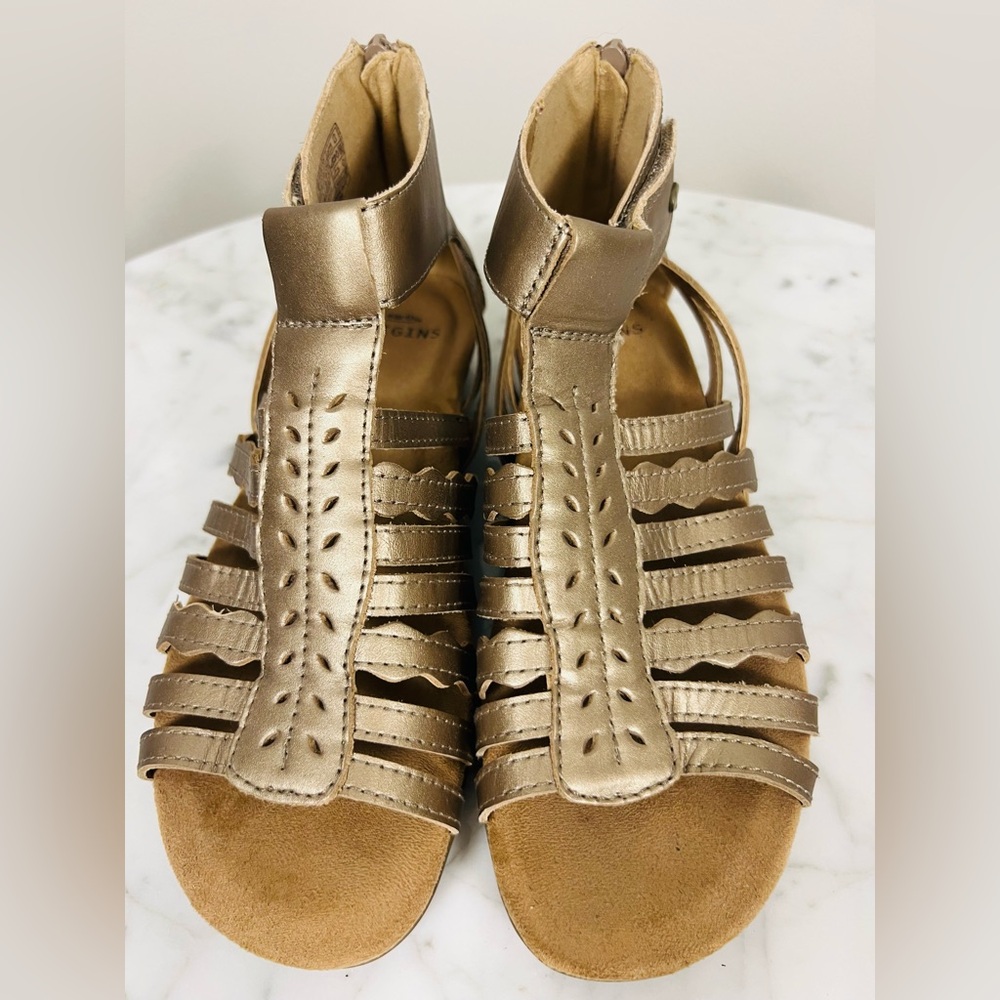 Earth Origins Bevvy Gladiator Sandals – 8M Gold - Picture 3 of 16